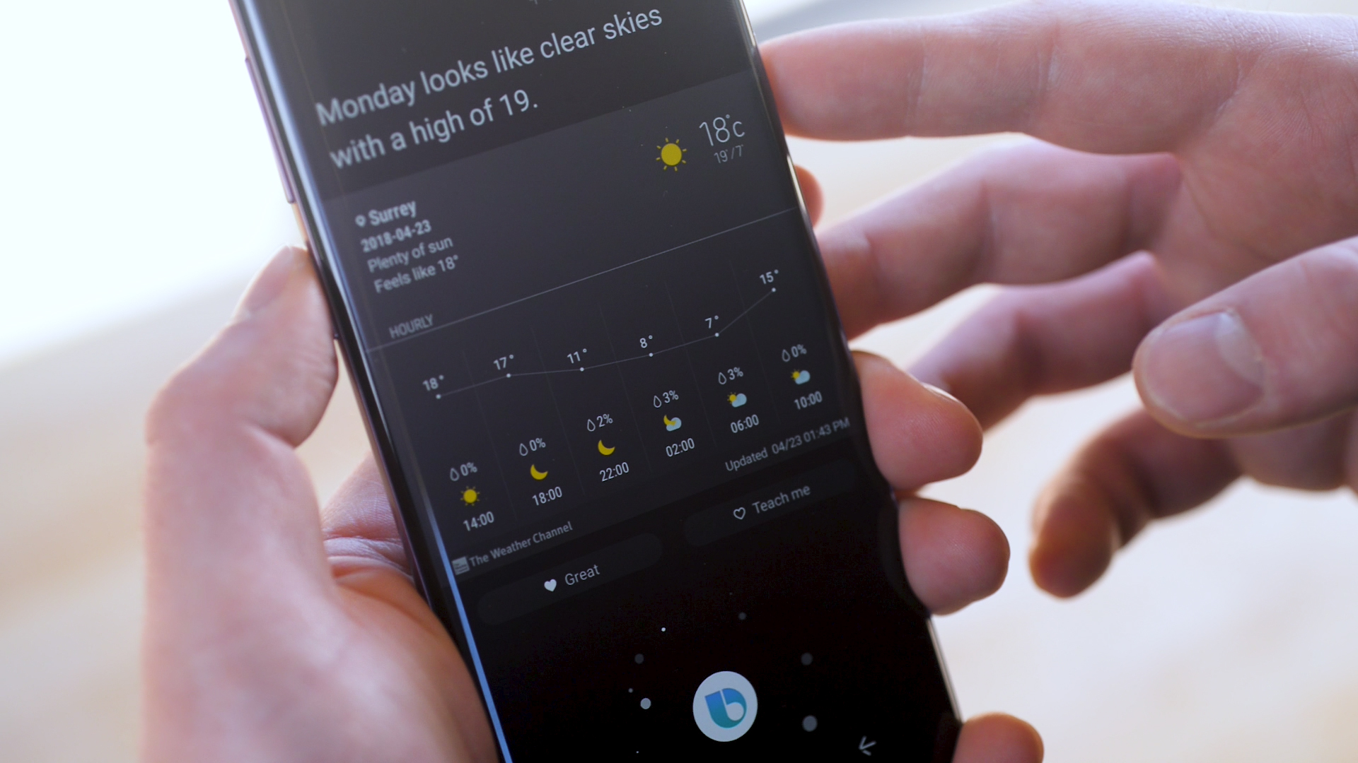 Accessibility Review of Samsung Galaxy S9 and S9+ Accessible Media Inc.
