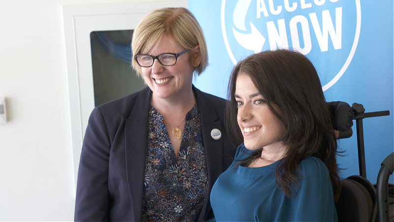 The Honourable Carla Qualtrough and AccessNow founder and CEO, Maayan Ziv