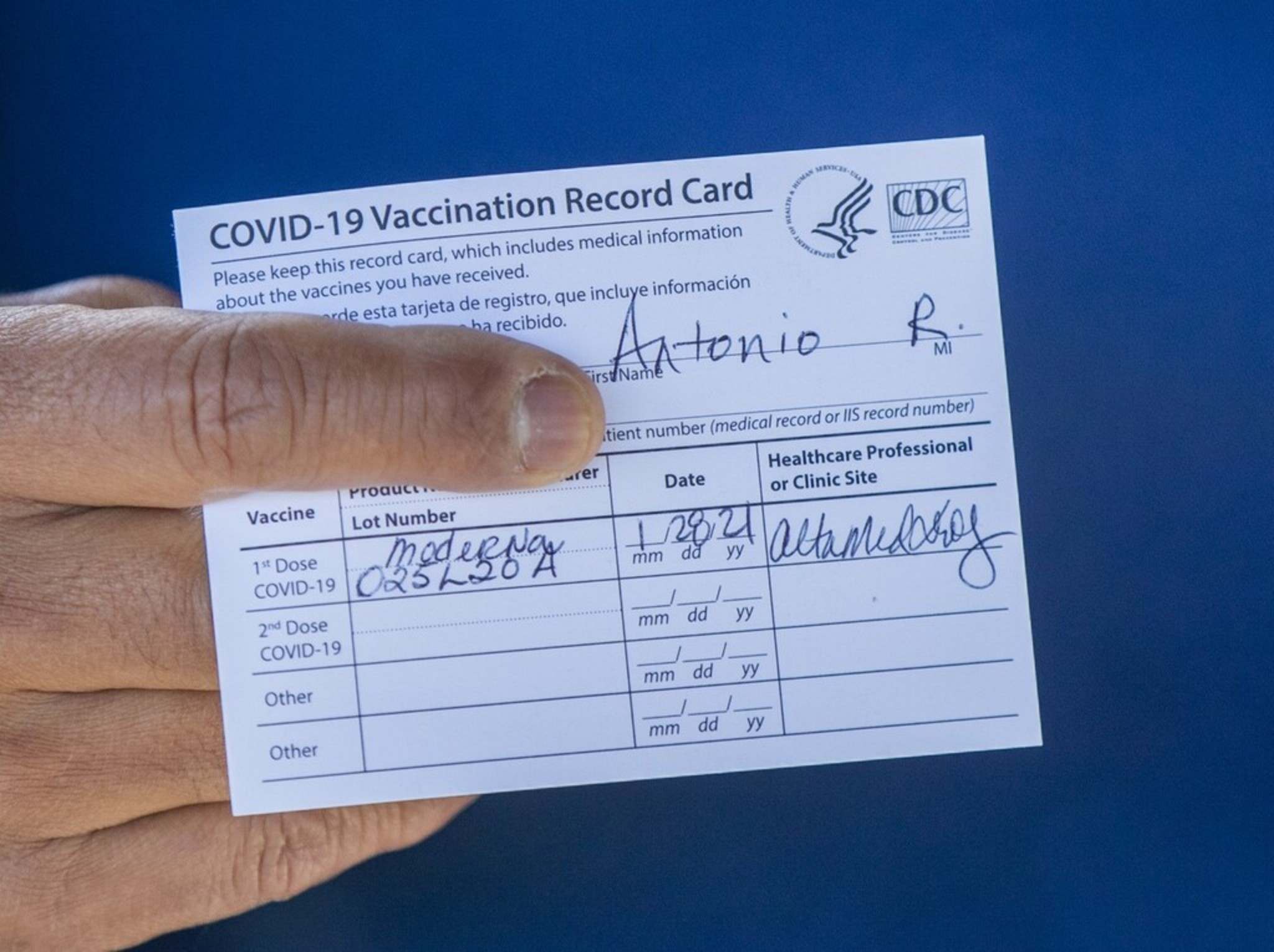 A vaccine passport