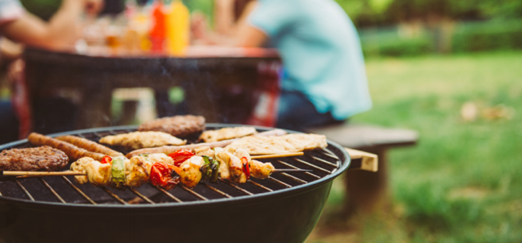 Someone bbqing food