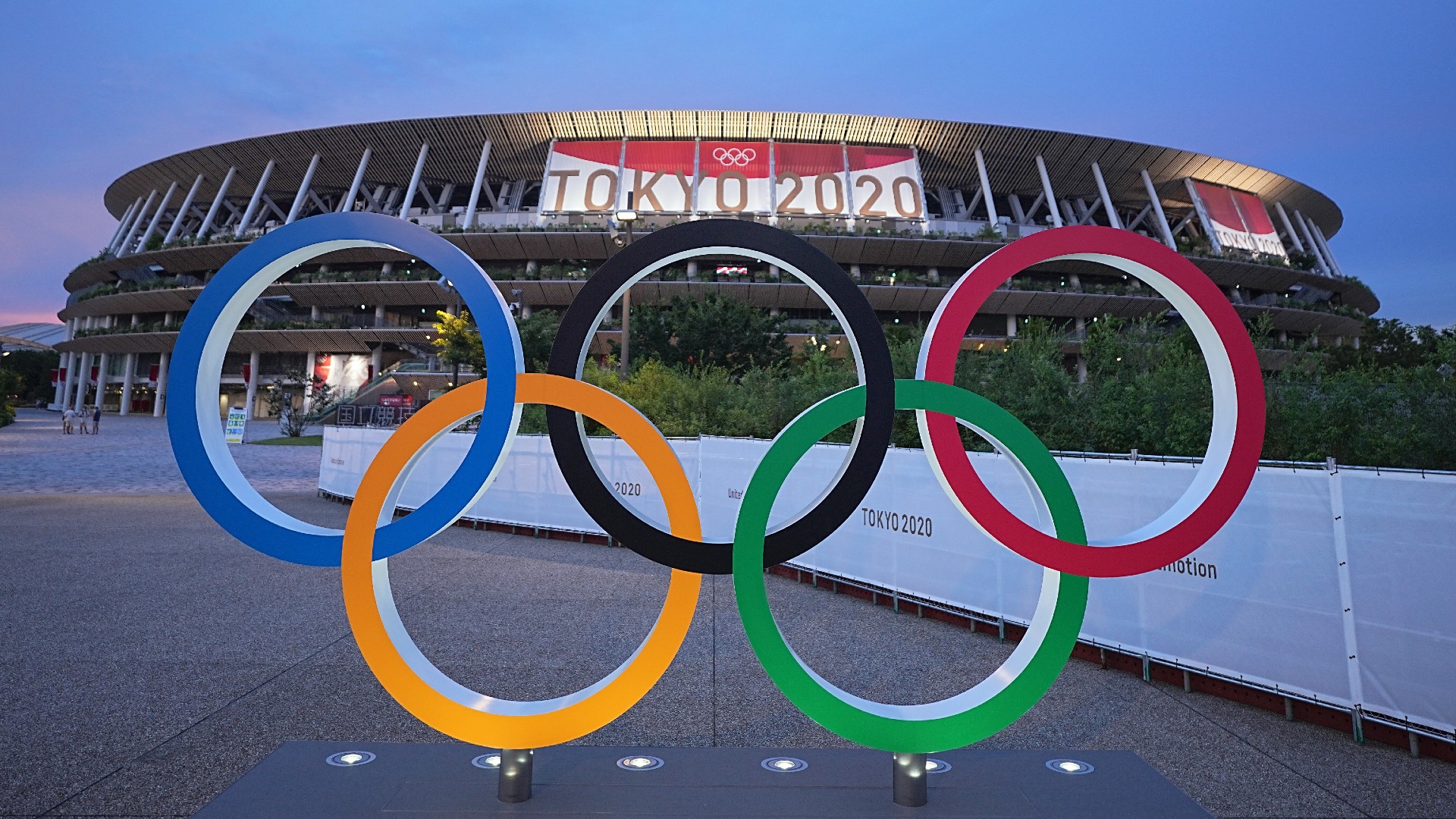 Olympic rings in Tokyo