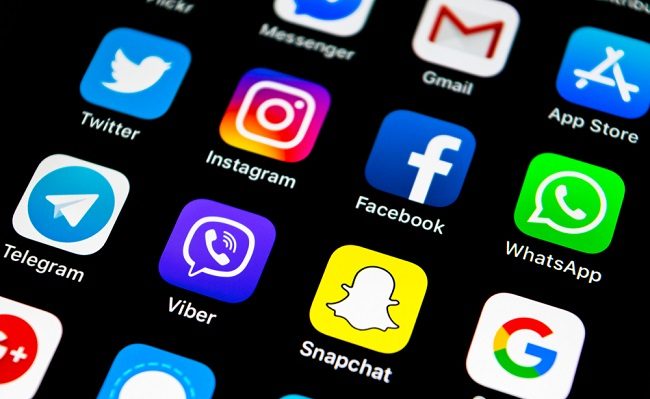 Apps on a phone