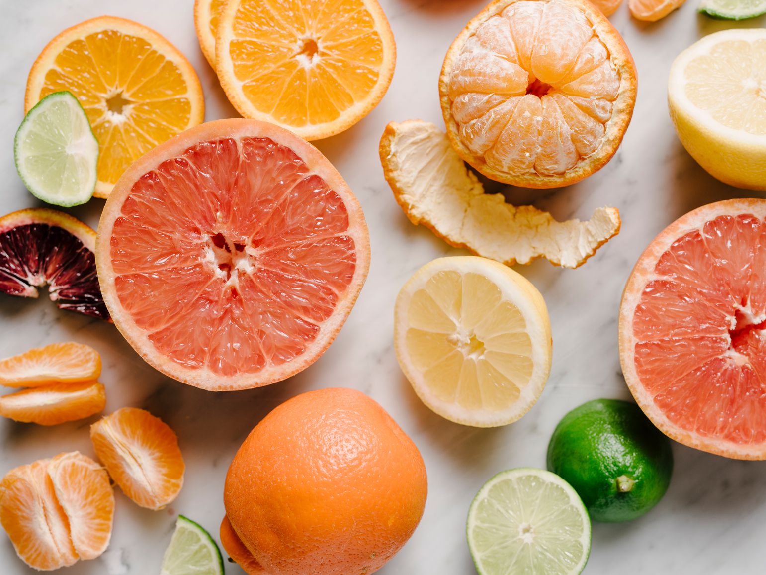 Citrus fruits on a table