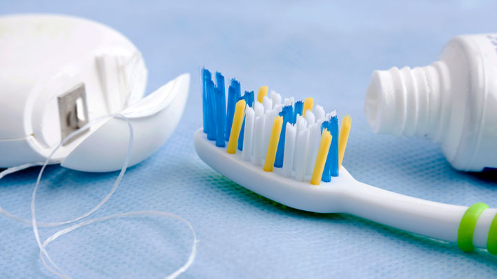 Toothpaste and floss