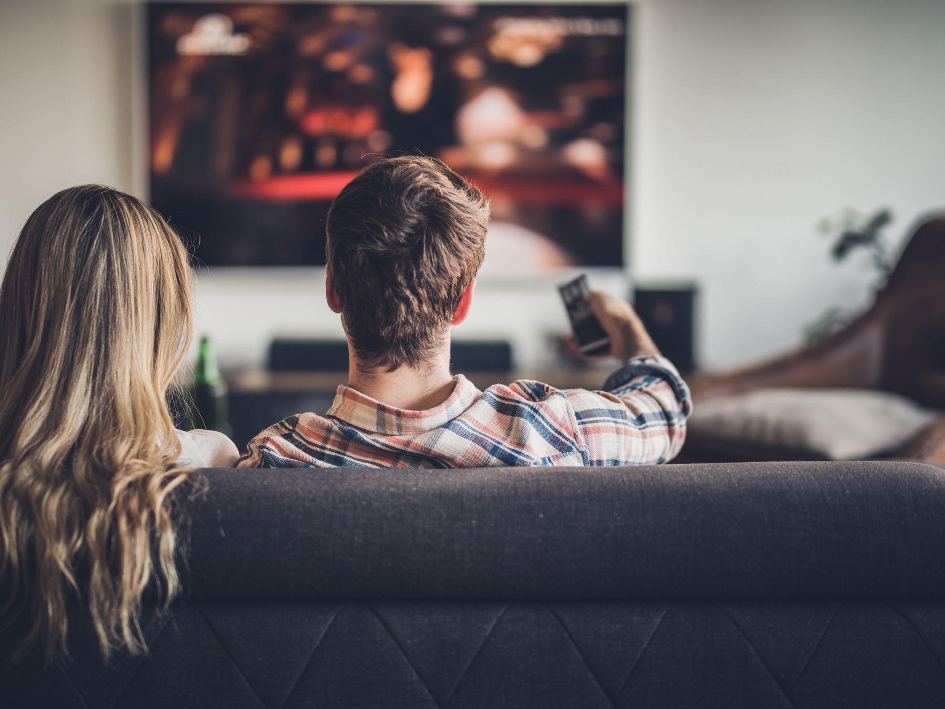 People watching TV
