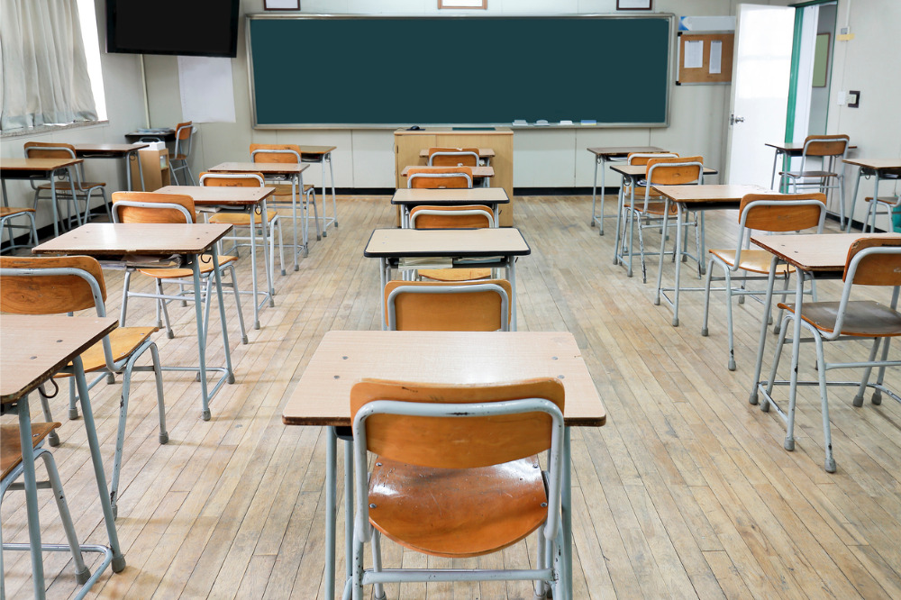 An empty classroom 