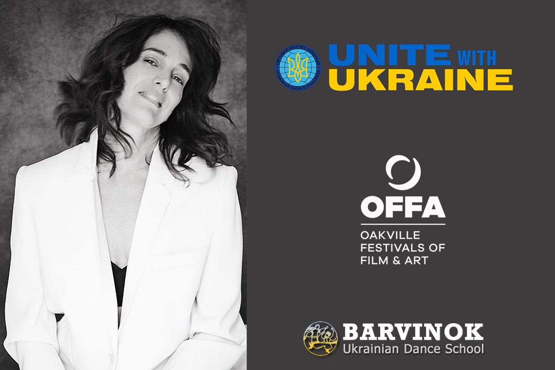 Chantal Kreviazuk's concert in support of the Ukrainian World Foundation poster
