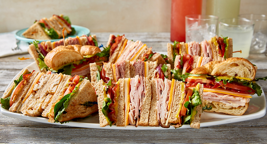 An assortment of sandwiches 