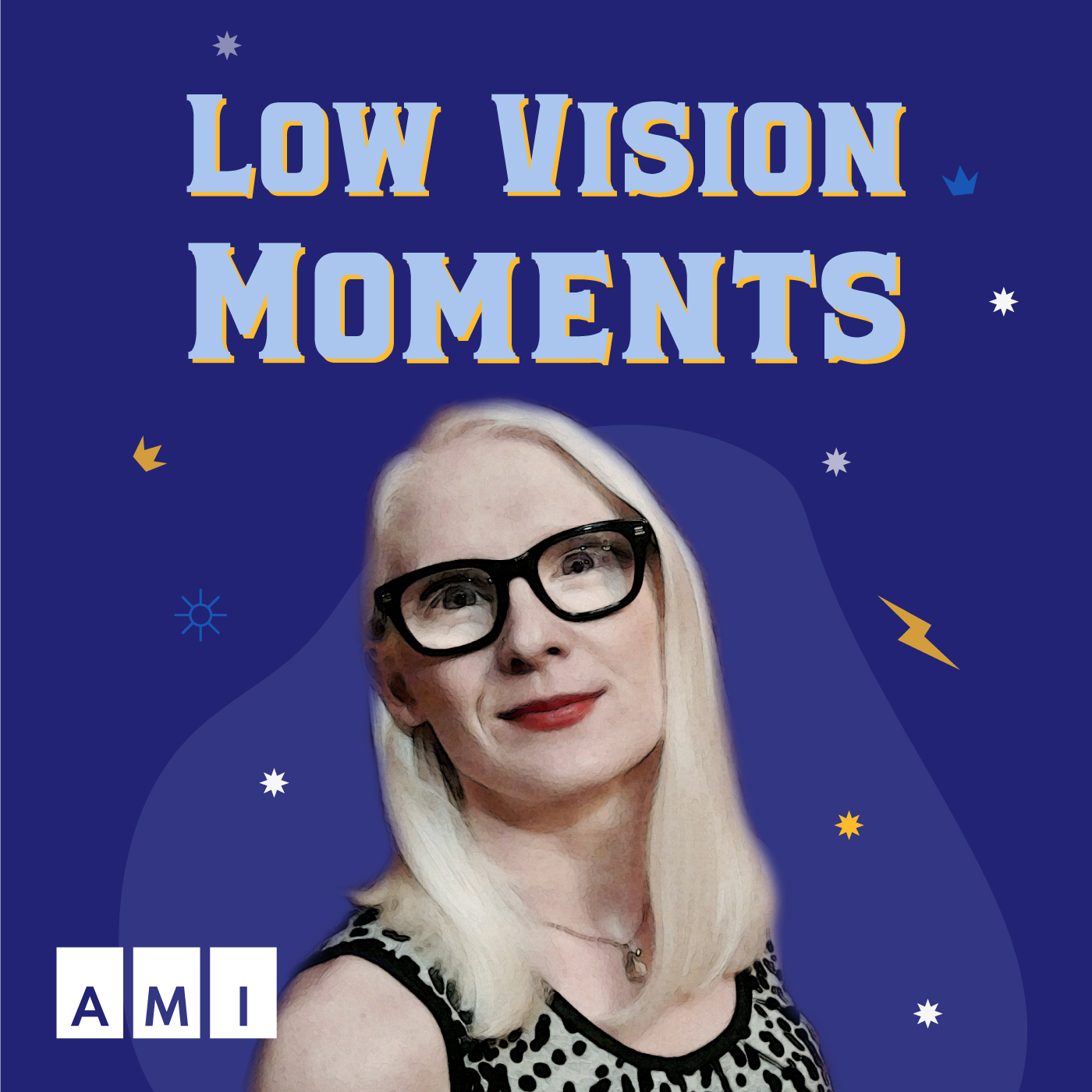 The Low Vison Moments podcast logo