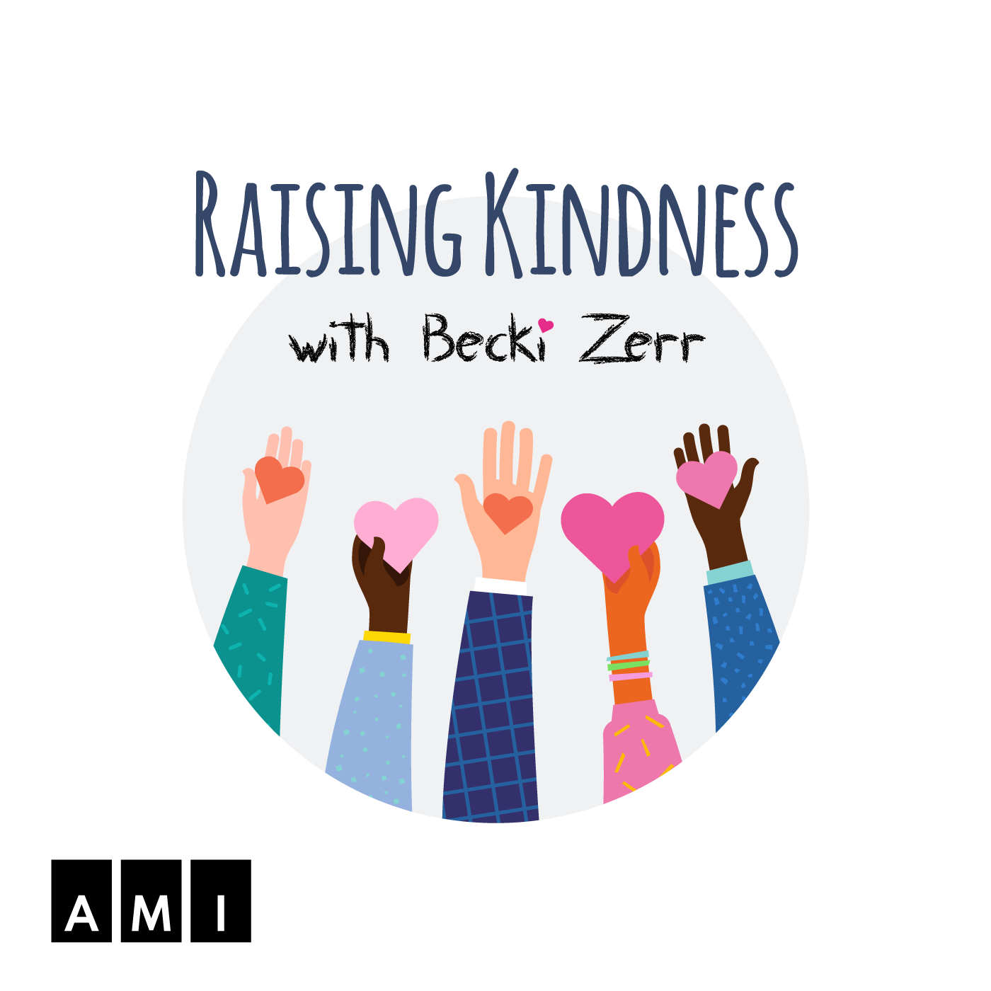 The Raising Kindness with Becki Zerr logo.