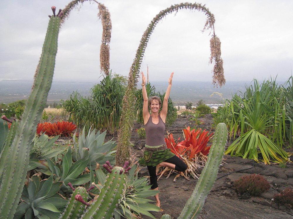 Yoga instructor Lynn.