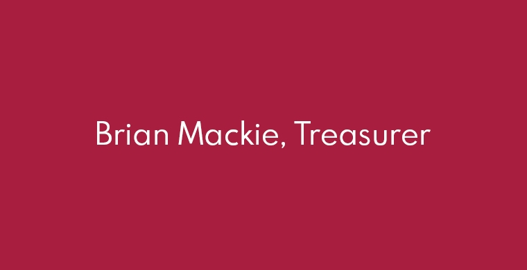 Brian Mackie, Treasurer