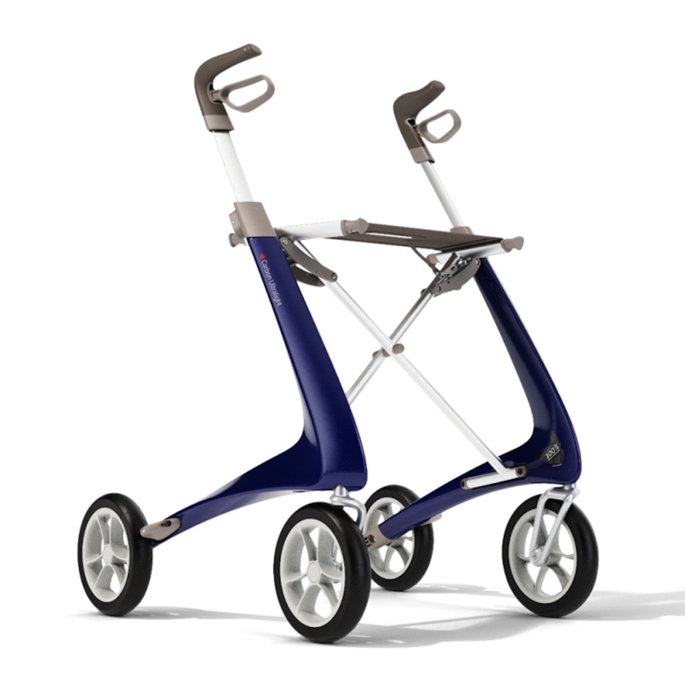 byAcre Carbon Ultralight rollator in blue