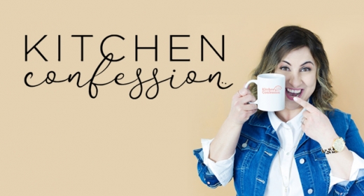 The Kitchen Confession podcast logo.
