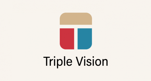 The Triple Vision logo.