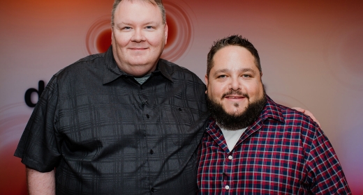 Steven Scott and Marc Aflalo smile into the camera.