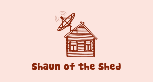 The Shaun of the Shed logo.